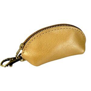 Portland Leather Champagne Taco Keychain Pouch - Brand New